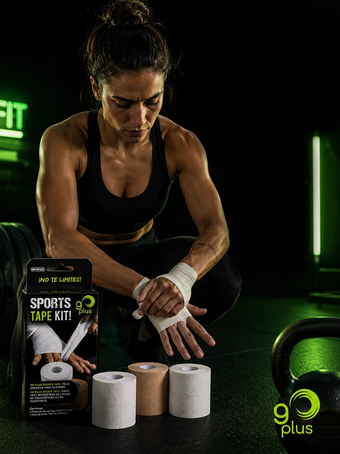 Aplicación de tela adhesiva deportiva para CrossFit