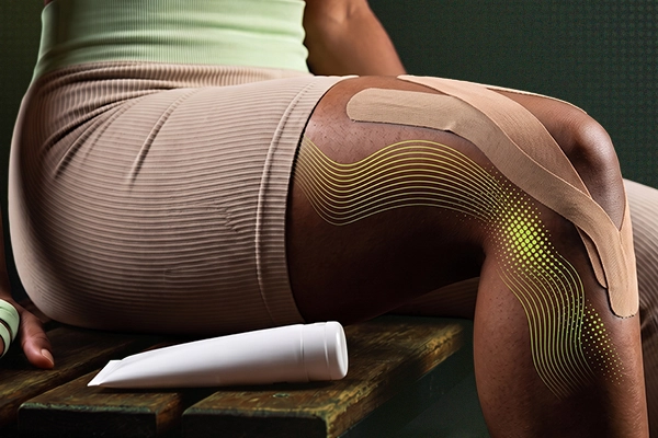 Comparativa sobre cinta kinesiológica o crema para el dolor