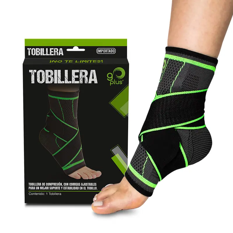 Tobillera ortopédica Go Plus con correas entrecruzadas